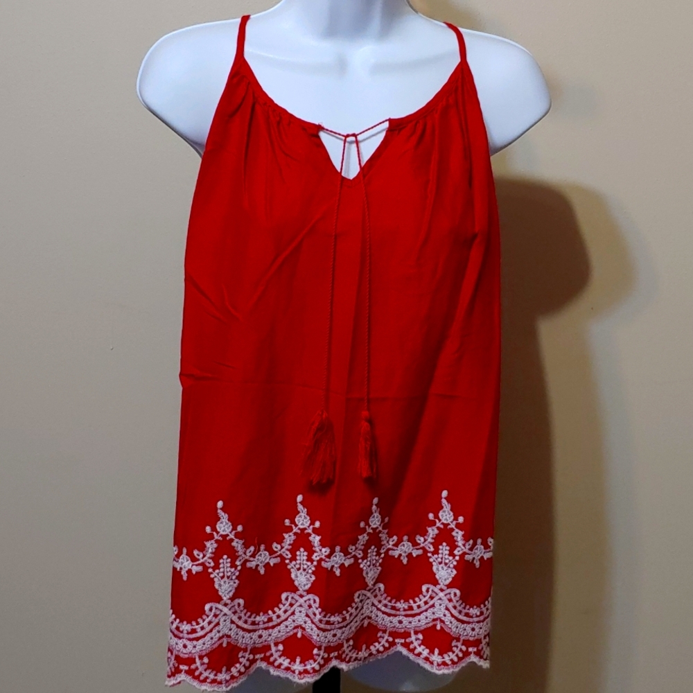 Old navy red tank top
